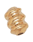 9x7mm Gold Filled Spiral Beads